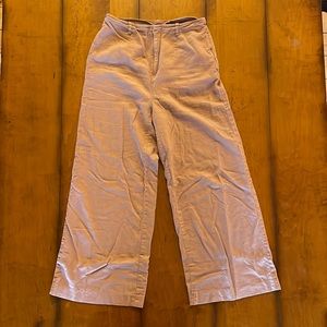 Open Edit high waisted wide leg crop pant. Size Small, dusty rose color.